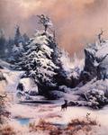 Thomas Moran - ロッキーの冬
