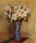 Pierre-Auguste Renoir - ライラックとバラの花瓶