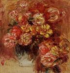 Pierre-Auguste Renoir - バラ3の花瓶