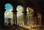 Hubert Robert - 銭湯を務める古代遺跡
