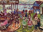 Maurice Brazil Prendergast - メリーゴーラウンド