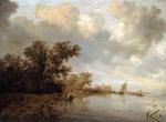 Salomon Van Ruysdael - 川の風景1