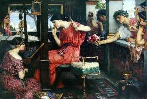 順序 油絵 ペネロープとスーツ, 1912 バイ John William Waterhouse 